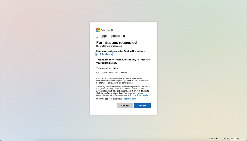 Jamf Pro 整合微軟 Conditional Access 裝置合規性