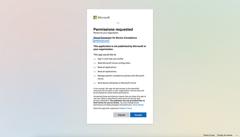 Jamf Pro 整合微軟 Conditional Access 裝置合規性