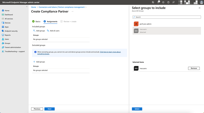 Jamf Pro 整合微軟 Conditional Access 裝置合規性